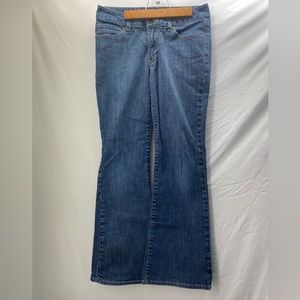 Gap Curvy Flare Denim Jeans Women's 6A Ankle Blue 5-Pocket Mid Rise Cotton Blend